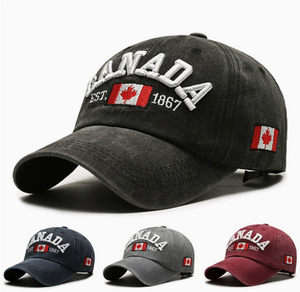 Casquette de baseball vintage avec drapeau canadien, broderie feuille d'érable, casquette snapback 1867, casquette décontractée pour homme et femme - Product Image 6