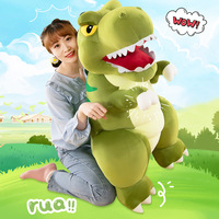 Cadeaux et Articles Artisanaux Transfrontaliers : Jouet T-Rex de Dessin Animé, Adorable Poupée Dinosaure, Dragon Magique en Fibre de Polyester, Coussin Confortable, Anniversaire