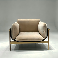Fauteuil de loisirs en tissu de luxe italien WBERT, fauteuil individuel VIP Totu avec design modulaire, pour salon, chambre, meubles de maison