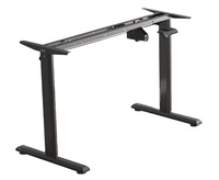 Prix personnalisé Table élévatrice électrique assise et debout cadre haut et bas moteur simple Double colonne hauteur réglable bureau avec bureau