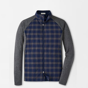 OEM de lujo de alta calidad de encargo de los hombres de talla grande de la chaqueta de golf de la vendimia de cuello de la sublimación impresa estilo en blanco informal - Product Image 1