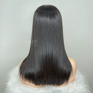 Cheveux vierges 13x4 dentelle avant coupe émoussée perruque de cheveux humains pour les femmes Extension de cheveux humains prix de gros - Product Image 2