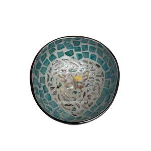 Bol à coquille de noix de coco avec incrustation de nacre brillante naturelle du Vietnam prix bon marché - Product Image 4