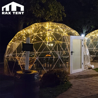 Tente dôme géodésique Igloo en plastique transparent Tente dôme transparente légère dans la yourte