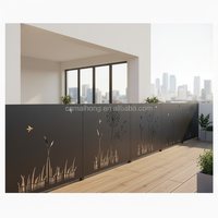 Panneaux de balustrade en métal découpés au laser sur mesure, remplissages perforés en tôle pour systèmes de garde-corps de balcon, porche et escalier, balustrades extérieures