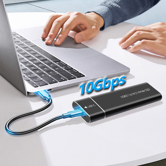 Factory Supply 2.5" External Hard Drive Mobile Disk Case 10Gbps M.2 Nvme Sata Ssd Enclosure