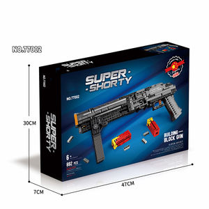 Pistolas de juguete de plástico en miniatura, modelo de Rifle, Kit de construcción, juguete educativo Unisex, Rifle de asalto Ww2, bloques de construcción de ladrillos de plástico - Product Image 3