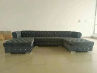 Großhandel Günstige Hochwertige Einzels ofa Tiger Stoff Freizeit Massivholz Hocker Europäischer Retro Stuhl Französisch Amerikanisches Land