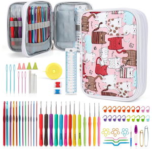 Hot Selling 105-piece Crochet <b>Set</b> DIY Novice Crochet Complete Material Package Portable Knitting Tools - Product Image 1