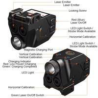 Lunette de visée avec pointeur laser LED à lumière visible, lampe torche à point rouge ou illuminateur IR