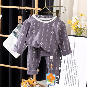 All'ingrosso di set pigiama per bambini, cotone, vestiti per la casa per bambini (sia ragazzi che ragazze), vestiti autunnali e pantaloni autunnali - Product Image 5