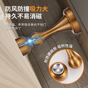SUS304 Stainless Steel Door Catcher Strong Magnet Thickened 3mm Door <b>Stopper</b> For Dressing Room - Product Image 1