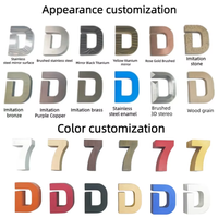 Conception personnalisée gratuite de logos en lettres 3D miroir, petites enseignes décoratives extérieures pour entreprises, lettres pour voiture