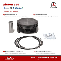 RACEORLY A1590300217 A1590300017 Conjunto de Pistones Forjados 4032 para Mercedes Benz AMG C63 SLS 6.2L V8 M156 M159