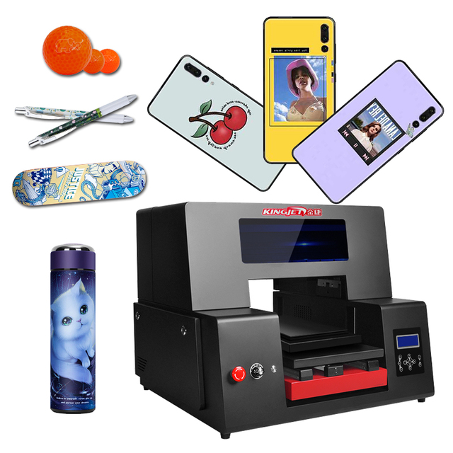 kingjet L3119 Pvc Id Card and Phone Cover Printing Cheap A3 Uv Flatbed Printer