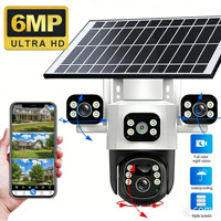 Caméra solaire extérieure étanche IP65, vision nocturne, interphone vocal haute définition, caméra solaire pour l'agriculture et les fermes