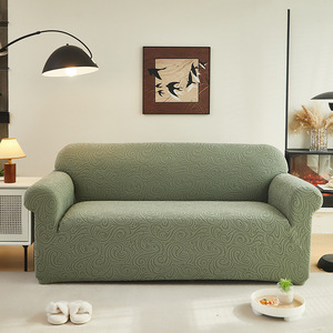 Housse de canapé élastique lavable anti-dérapante 4 places en velours Jacquard pour canapé ou Le <span class=keywords><strong>Canape</strong></span> - Product Image 1