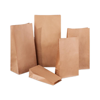 Personnalisé épaissi 178*105*340mm papier Kraft boîte à fond carré pop-corn résistant à l'huile pain à emporter emballage alimentaire pour la cuisson cuisine