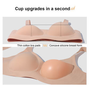 Bra palsu pembentuk payudara silikon OEM/ODM payudara palsu Payudara palsu pelat dada silikon payudara palsu untuk prostektomi - Product Image 5
