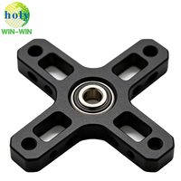 Pièce de rechange pour modèle d'avion RC : Bouton de verrouillage fileté en alliage d'aluminium, usiné CNC (tourage et fraisage), sablé et anodisé