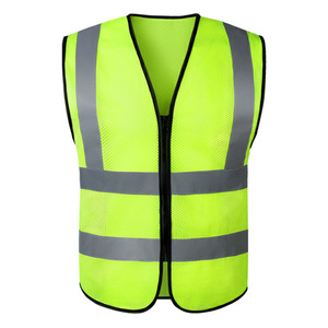 Reflektierende Warnweste, Sicherheitsweste mit mehreren Taschen, atmungsaktive Baumwolle, anpassbar, für Bau, Sanitär und Reinigung - Product Image 1