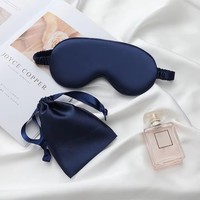 Masque pour les yeux haut de gamme avec housse en satin pour la relaxation, le sommeil et la protection des yeux en voyage