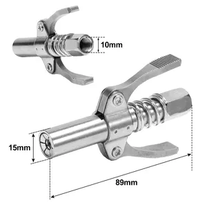 Grease coupler locks coupler menghubungkan Fitting tugas berat pelumas menangani rilis cepat tekanan tinggi grease gun coupler