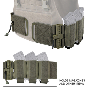 กระเป๋าใส่แม็กกาซีนแบบยุทธวิธี Molle 3 ช่อง ปลดเร็ว สายรัดไนลอน ใช้ได้กับอุปกรณ์ล่าสัตว์ทั่วไป - Product Image 6