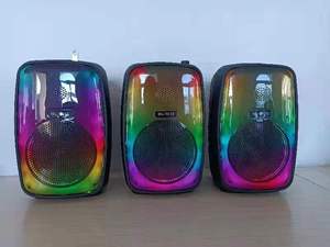 ML-1619 nouveau plein écran coloré écran LED <span class=keywords><strong>flamme</strong></span> lumière rvb couleur sans fil BT haut-parleur extérieur karaoké Portable Microphone - Product Image 5