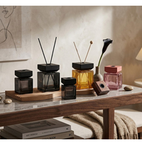 Bouteilles diffuseurs vides en verre de luxe, bouteilles diffuseurs vides et bâtonnets en rotin, flacon premium pour diffuseur à bâtonnets