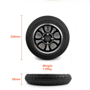 ชุดแปลงมอเตอร์ไฟฟ้าล้อแข็งแบบลมขนาด12นิ้ว24V 700W สำหรับรถเข็นวีลแชร์ความเร็วต่ำพร้อมตัวควบคุมจอยสติ๊กก้านเบรกไฟฟ้า - Product Image 3