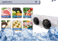 Enfriador de Aire y Evaporador de Alta Calidad 220v/50Hz AC con Motor y Refrigerante R404a para Unidad de Refrigeración de Cuartos Fríos
