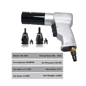 Rebitadores pneumáticos Setter tração pneumática ar rebites Nut Gun Rivet Gun M8 M10