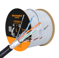 Kabel Ethernet Tembaga Murni CAT5/CAT5e/CAT6 Solid OFC Kabel Jaringan UTP/FTP Indoor/Outdoor Pasokan Langsung Pabrik