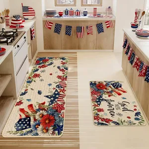 <span class=keywords><strong>Tapis</strong></span> de cuisine personnalisé USA 1776 2026 Semiquincentenaire, antidérapant, robuste et absorbant pour sol de cuisine - Product Image 3