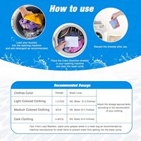 Feuilles de lavage écologiques, antibactériennes, sans produits chimiques, super absorbantes, en nid d'abeille, colorées, pour machines à laver mixtes