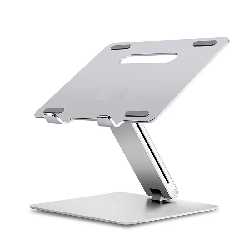 Non-Slip Computer Holder Foldable Laptop Stand Portable Silver Laptop Riser Compatible with MacBook Pro SanLead Adjustable Aluminum Ergonomic Laptop Desk Stand Air and More laptops 