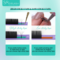Extensions de cils en cachemire noir mat profond SP, plateaux d'extensions de cils individuels, fibres PBT de qualité supérieure, fournisseur de cils en gros
