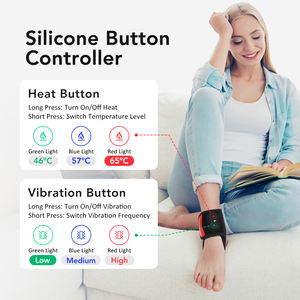 Schnur loses 660nm 850nm Rotlicht heizung Vibration Fuß wickel massage gürtel Heißes Kompressions-Knöchel massage gerät zur Schmerz linderung - Product Image 4