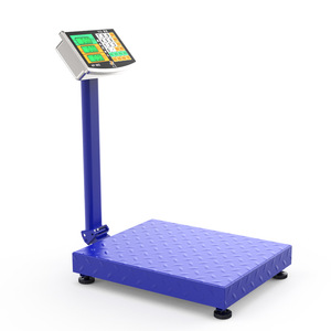 Elektronische Waage Kommerzielle Falt waage aus Kohlenstoffs tahl <span class=keywords><strong>100kg</strong></span> 150kg 180kg Waage blaue Stütz plattform Tisch waage