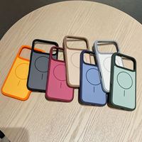 Étui magnétique JOYPORODO B421 en PC mat avec bord en TPU bicolore pour iPhone 18 17 16 15 14 13 12 11 Pro avec trou pour cordon