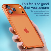 Coque de protection antichoc en métal avec cadre en aluminium pour Phone 17 Pro Max 17 Air, avec protection d'objectif d'appareil photo