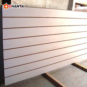 <span class=keywords><strong>Panneau</strong></span> mural moderne en contreplaqué mélaminé <span class=keywords><strong>noir</strong></span> à fentes E1 2440*1220 - Product Image 5