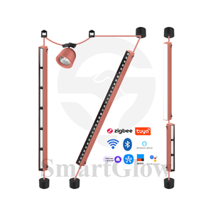 Design <span class=keywords><strong>italiano</strong></span> DC48V LED pista flessibile illuminazione soggiorno ristorante Cafe Bar COB LED flessibile cintura intrecciata luci - Product Image 2