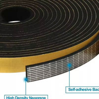 Bande d'étanchéité en mousse de caoutchouc EPDM autocollante personnalisée pour balcon, protection contre l'eau, pour porte coulissante, bas de porte, fenêtre