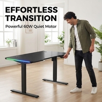 Table de jeu ergonomique AOR Esports à hauteur réglable, design moderne, silencieuse et en matériaux écologiques, vente en gros directe usine
