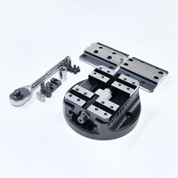 Système de serrage CNC auto-centrant de précision KHS-D200, étau à commande manuelle pour table rotative, acier 42CrMo, HRC50, précision <0,02 mm