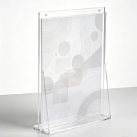 Cornice per Poster Orizzontale in Acrilico Trasparente Personalizzata, Pannello Lucido Spesso 3mm, Facile Montaggio, Espositore Portatile per A4/A3