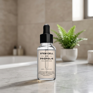 Premium STEM CELL Peptides & Propolis Gold Ampoule Anti-Wrinkle Anti-Aging Whitening Niacinamide Collagen <b>Face</b> <b>Serum</b> - Product Image 1