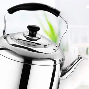 Venta al por mayor de acero inoxidable 3L 4L 5L 6L 10L Whistling Tea Kettle Metal Commercial <span class=keywords><strong>Wistle</strong></span> Kettle - Product Image 6